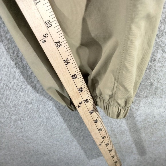 Hurley Jogger Pants Mens Size L Khaki Drawstring Mesh Lining Athleisure Nylon - Picture 7 of 13